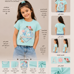 home تيشيرت بناتي good belaa donne