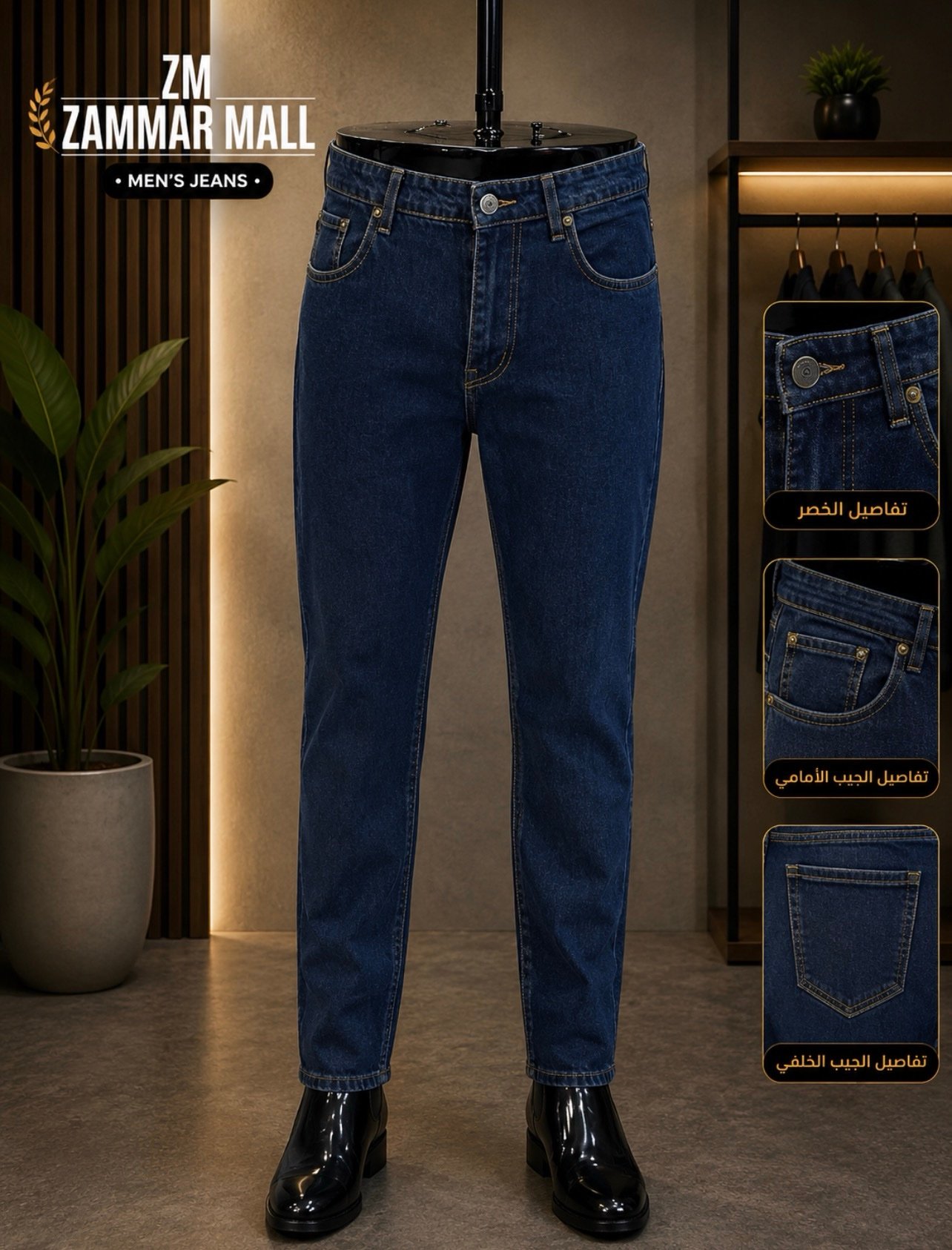 screenshot-114 جينز رجالي كحلي كلاسيك slim fit